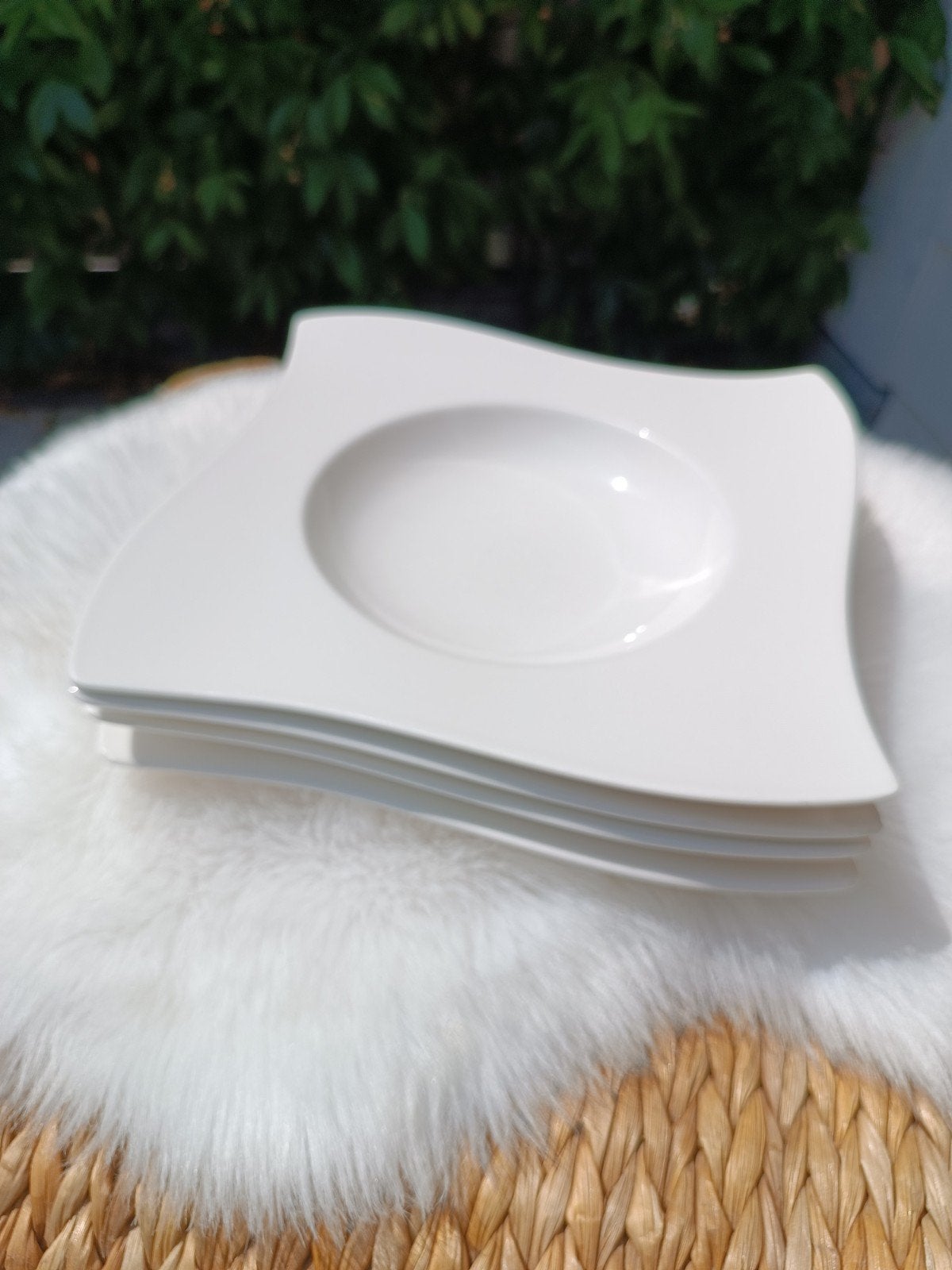 Villeroy en Boch New Wave 4 stuks, Ophalen, Zo goed als nieuw, Bord(en), Overige stijlen