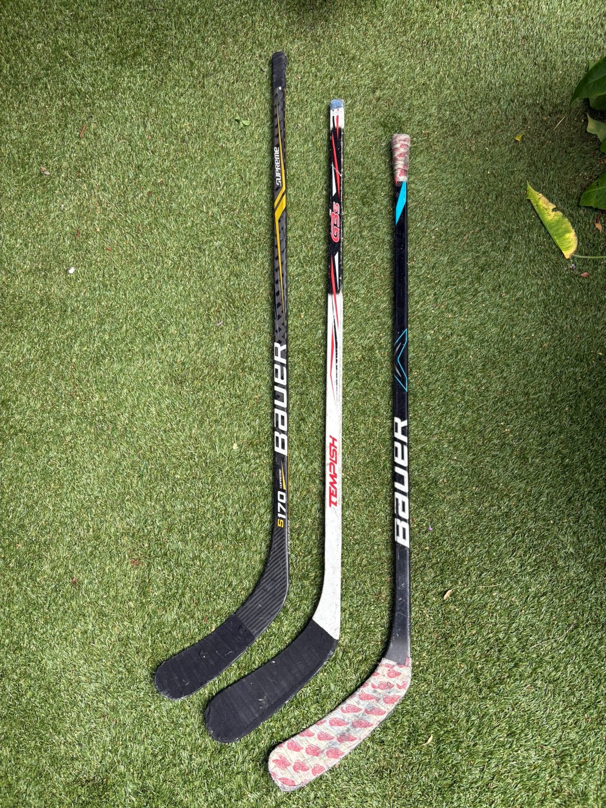 3 ijshockeysticks, Sport en Fitness, IJshockey, Ophalen, Gebruikt, Stick