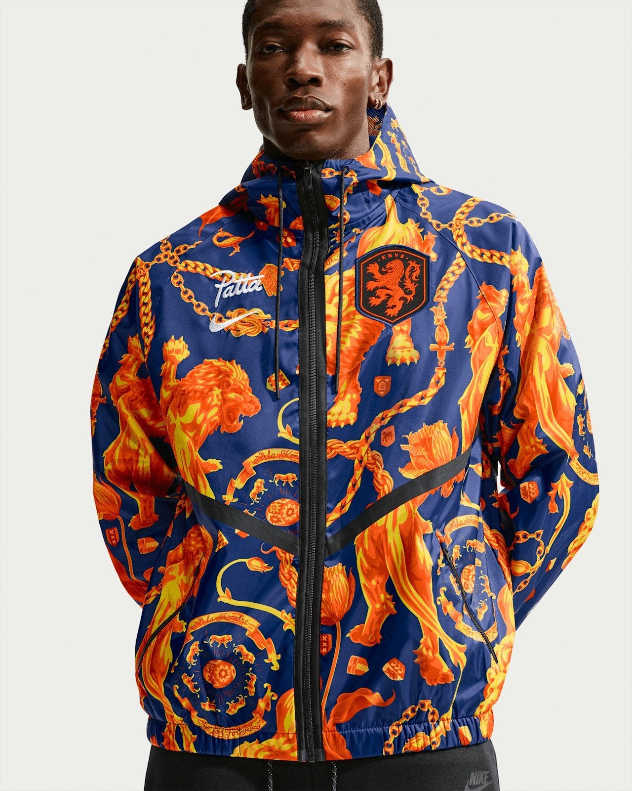 Patta x Nike Nederland Windrunner Jas XL, Kleding | Heren, Blauw, Ophalen of Verzenden, Patta x Nike, Maat 56/58 (XL)