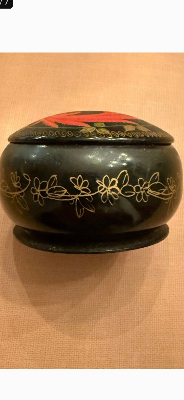 Set van 3 Russische Khokhloma-stijl houten items, Ophalen