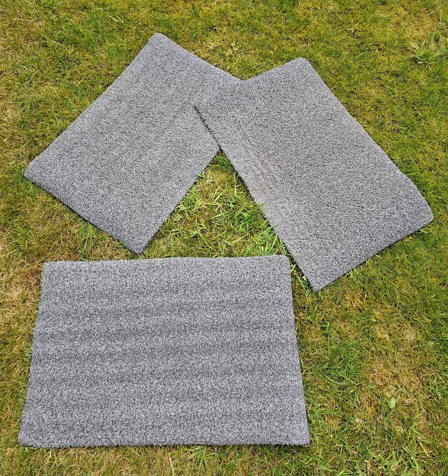 3 Deurmatten Matten Grijs 80 x 50 cm., Tuin en Terras, Deurmatten, Ophalen, Gebruikt, Rubber, Binnen