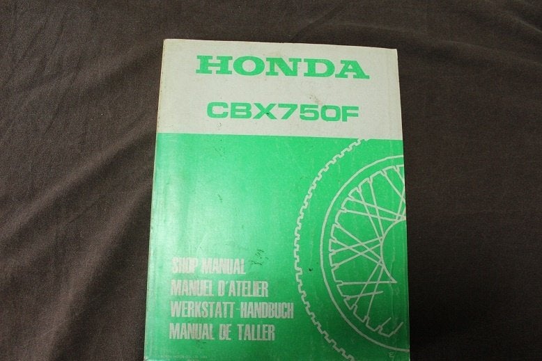 Honda CBX750F 1984 motorcycle shop manual handbuch CBX750 F, Motoren, Handleidingen en Instructieboekjes, Ophalen of Verzenden
