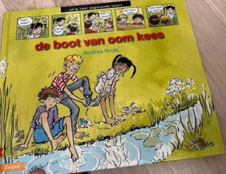 De boot van oom Kees - AVI strip voor beginnende lezers, Ophalen of Verzenden, Gelezen