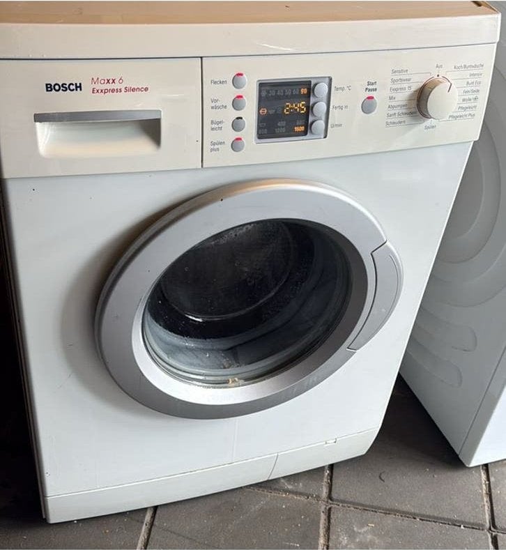Bosch Maxx 6 Express Silence wasmachine, Witgoed en Apparatuur, Wasmachines, Zo goed als nieuw, 6 tot 8 kg, 85 tot 90 cm, 1200 tot 1600 toeren