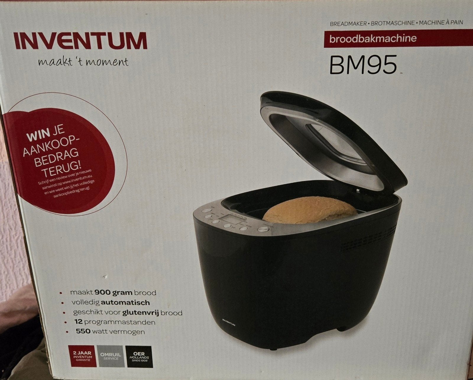 Inventum broodbakmachine, Ophalen, Nieuw