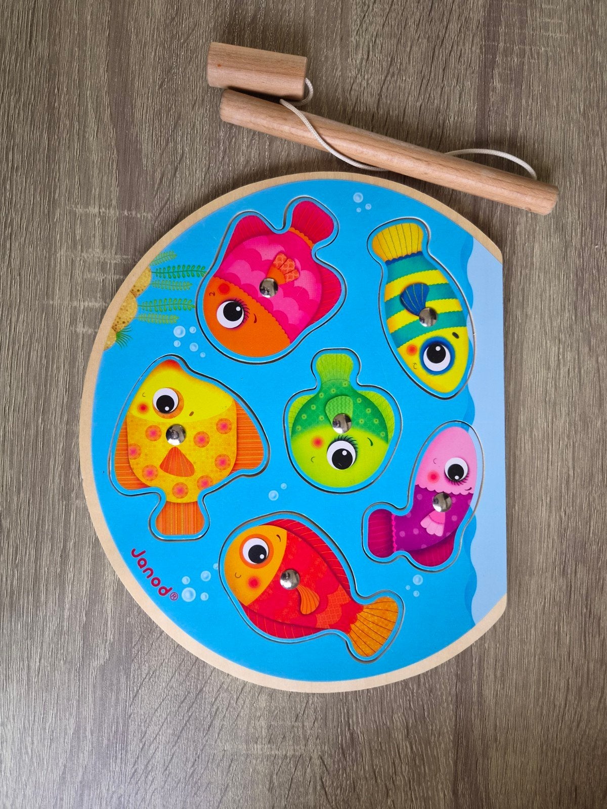 Janod Houten Magnetisch Visspel, Ophalen, Zo goed als nieuw, Puzzelen