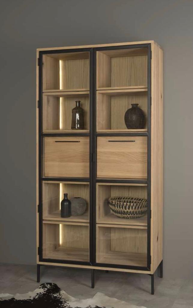 Loods 5 vitrinekast, Huis en Inrichting, Kasten | Vitrinekasten, Gebruikt, 150 tot 200 cm, 100 tot 150 cm, 25 tot 50 cm, Met lade(s)