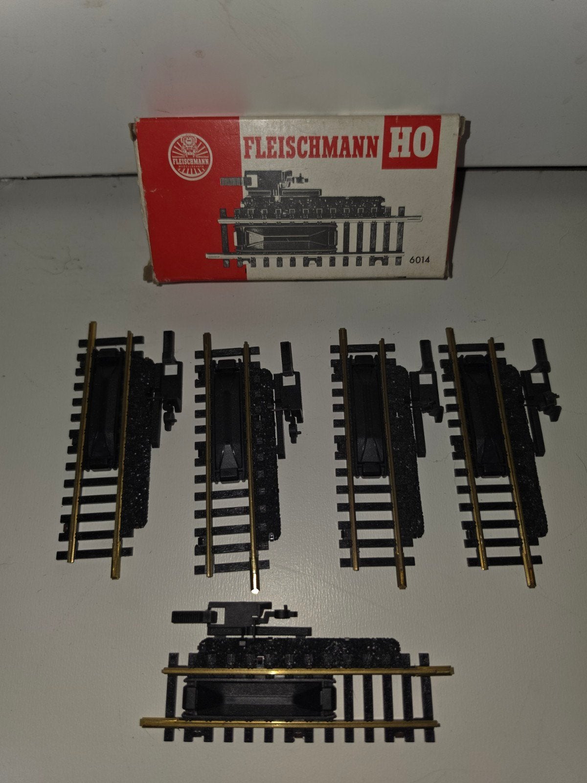 Fleischmann H0 6014 Mechanische ontkoppelrail DC, Gebruikt, Gelijkstroom, Fleischmann, Rails