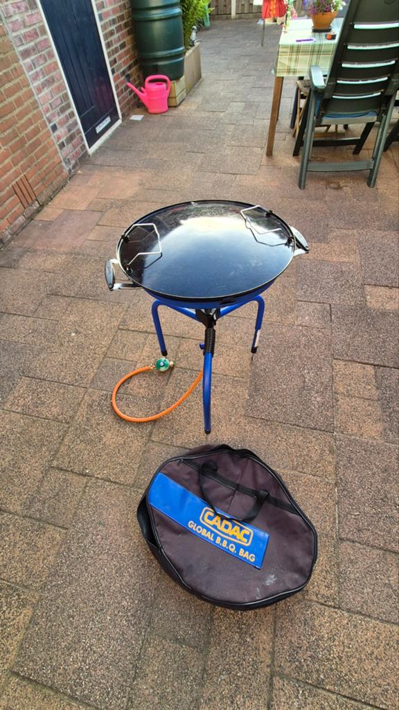 Skottelbraai gril compleet met tas, slang en drukregelaar, Ophalen, Gebruikt, Cadac