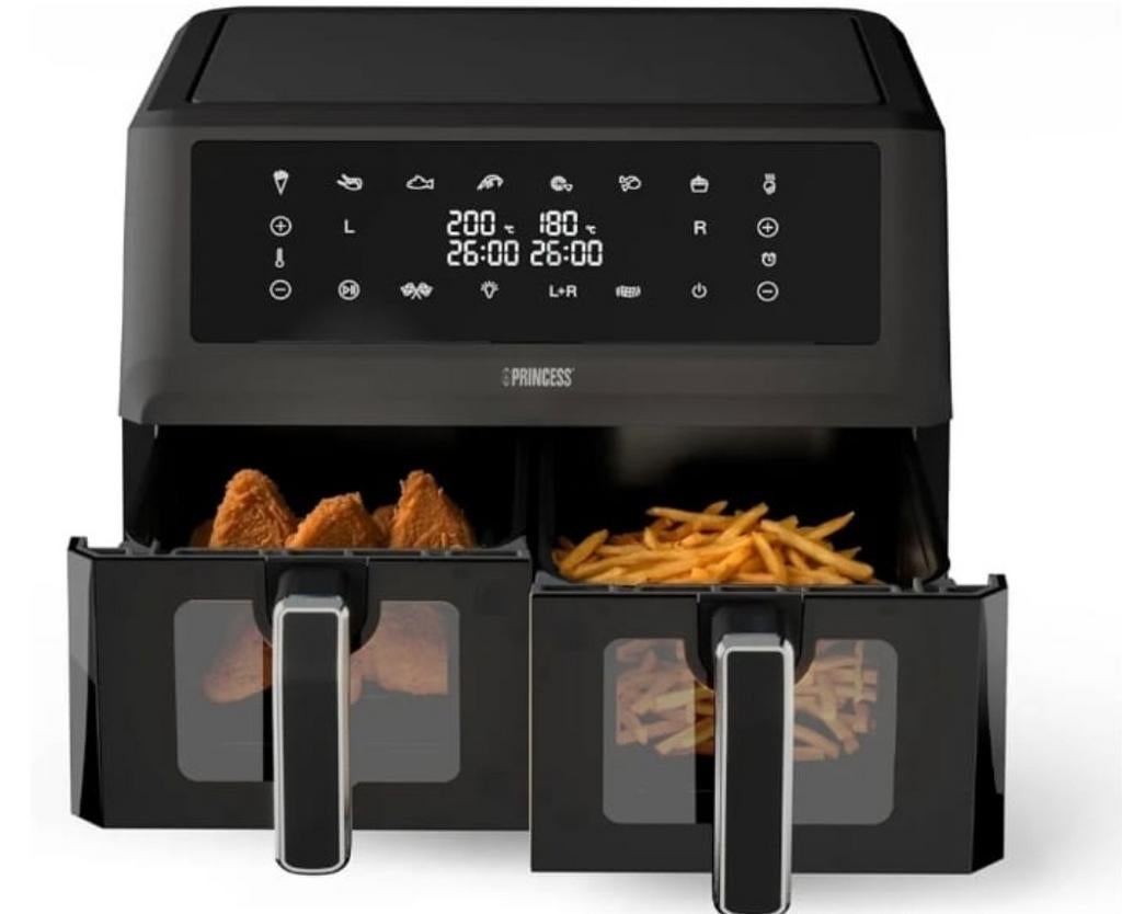 Princess airfryer met dubbele mand, Ophalen