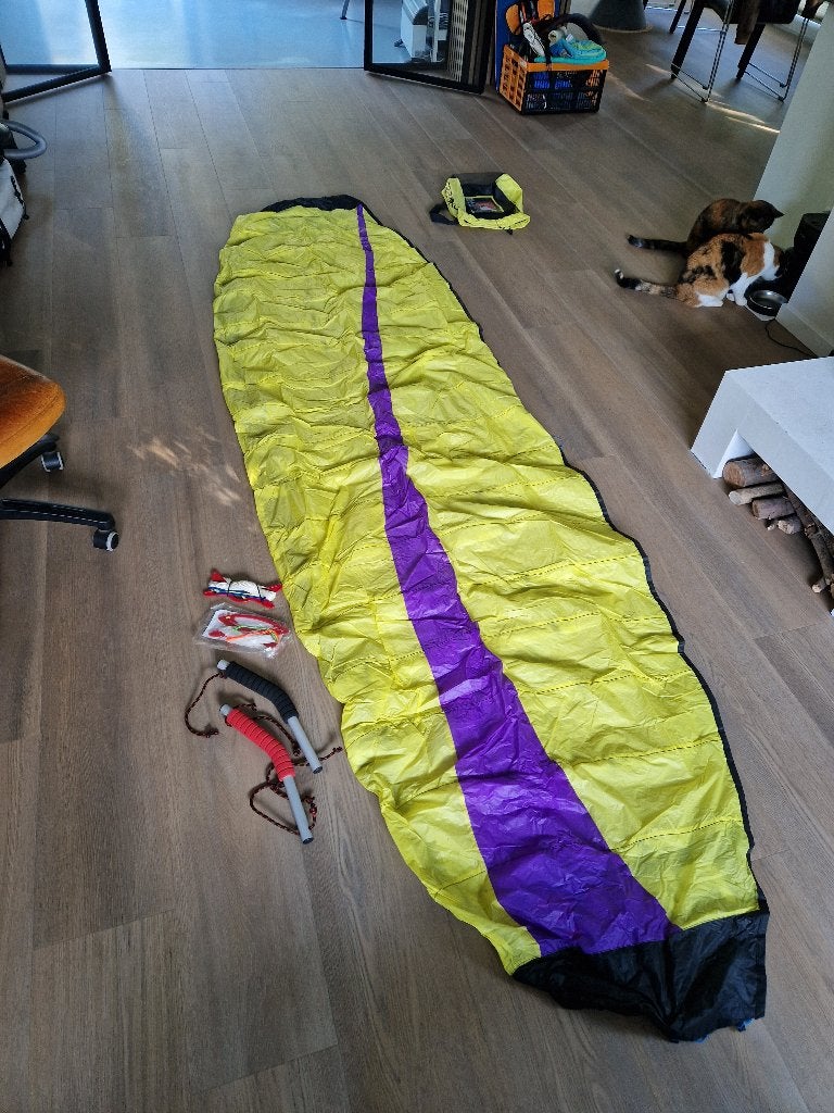 Nieuwe Tribord Orao Zeruko 3,5 m² matras vlieger powerkite, Ophalen, Zo goed als nieuw, Vierlijns, Vlieger