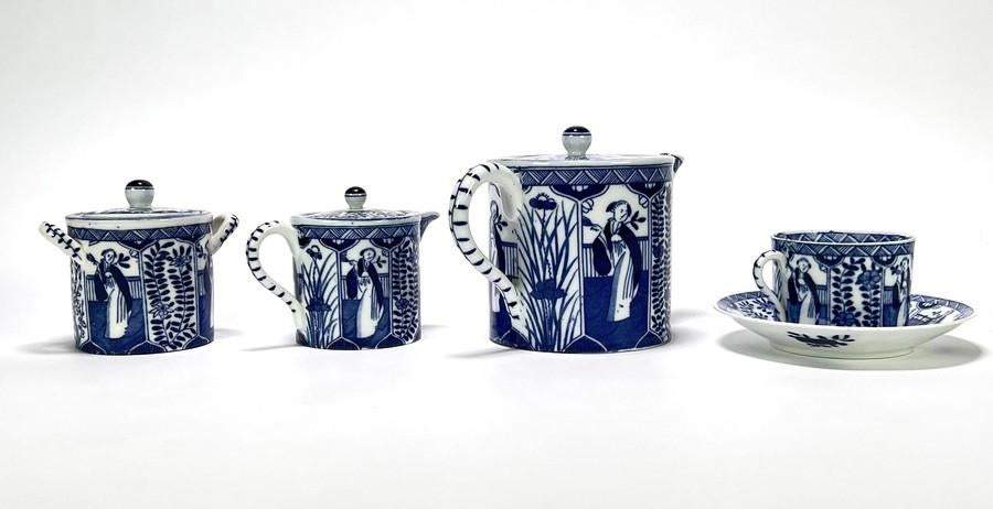 1204. Servies, Mosa Maastricht - Lange Lijs, ca. 1900, Ophalen of Verzenden