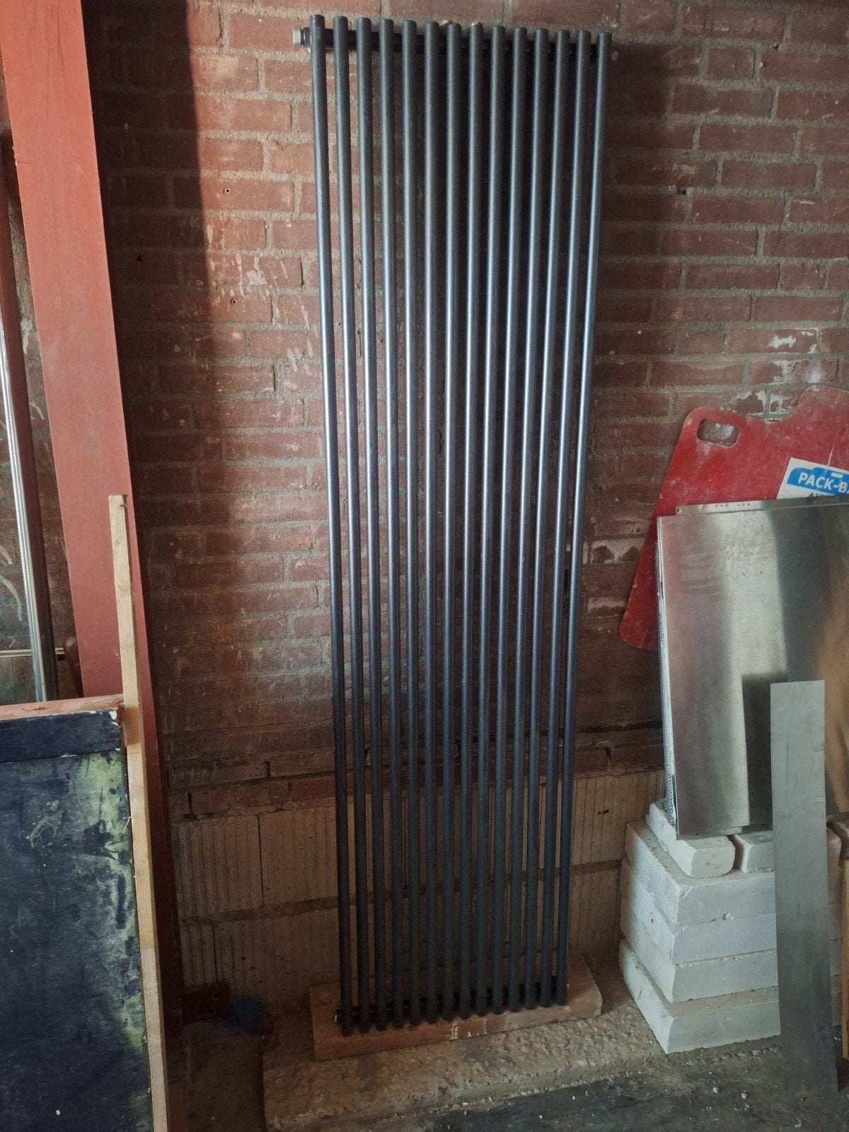 Stijlvolle verticale radiator, gebruikt, Gebruikt, Radiator, Minder dan 60 cm, Ophalen of Verzenden