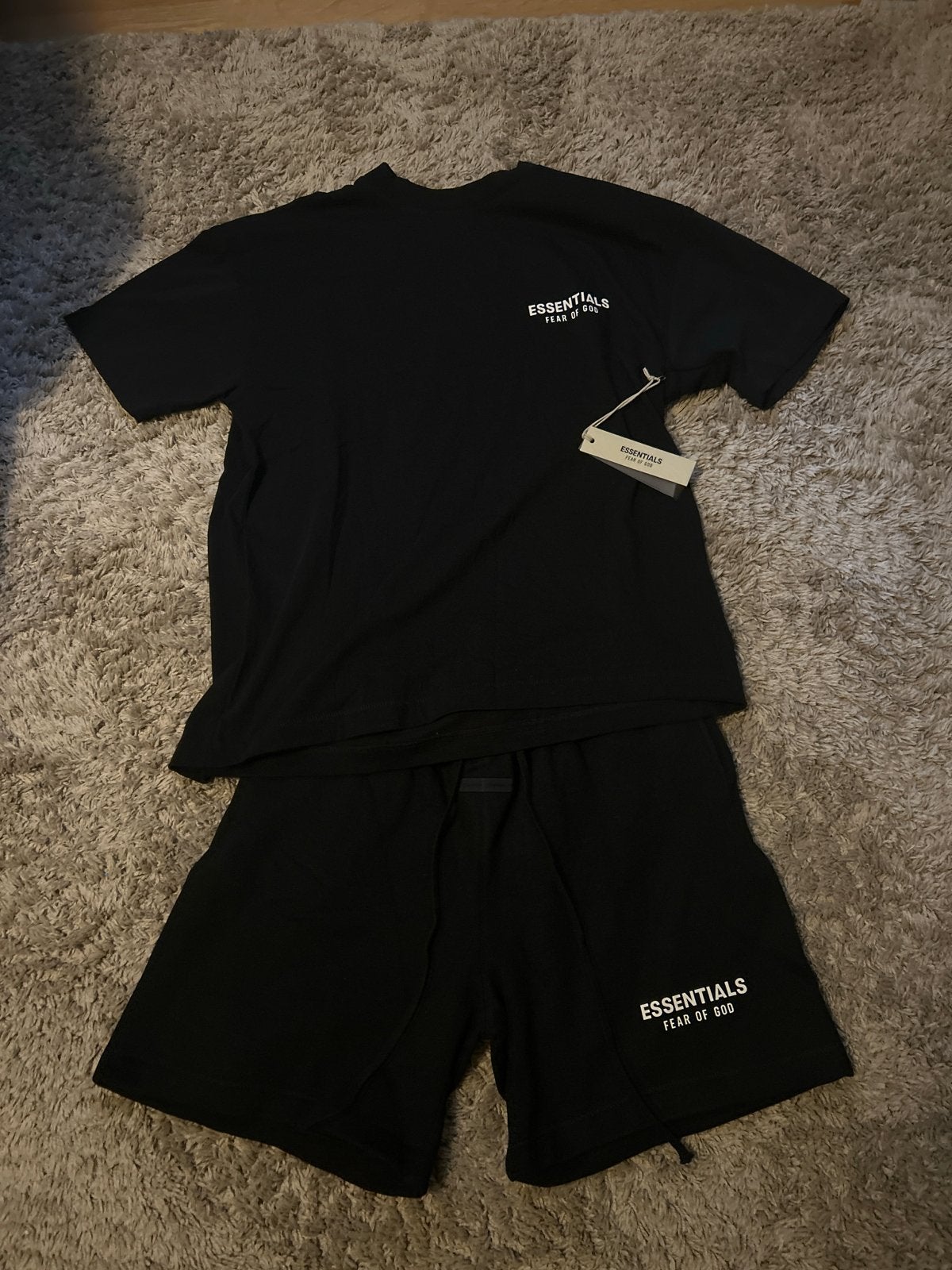 Essentials Fear of God T-shirt en Short Set Zwart maat L, Verzenden, Nieuw