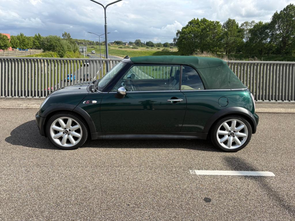 Mini 1.6 16V Cooper S Cabrio AUT 2005 Groen, Auto's, 4 cilinders, Cabriolet, 4 stoelen, Particulier