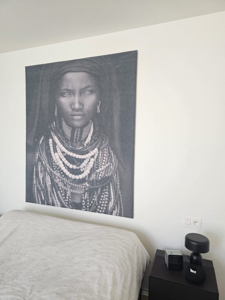 wandkleed Hamar-vrouw, Ophalen, 140 cm, Meerkleurig, Nieuw