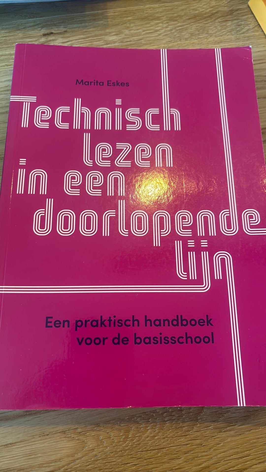 Marita Eskes - Technisch lezen in een doorlopende lijn, Boeken, Sociale wetenschap, Marita Eskes, Ophalen of Verzenden, Zo goed als nieuw