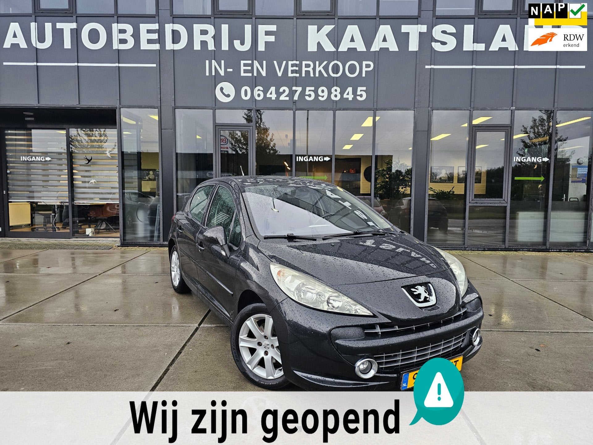 Peugeot 207 1.6-16V XS Pack - Pano - Clima, Voorwielaandrijving, Stof, Gebruikt, Zwart