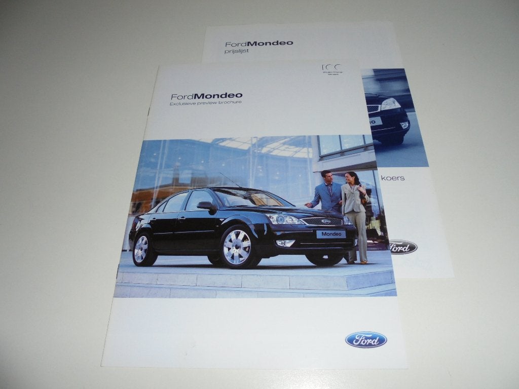 previewbrochure nieuwe Ford Mondeo  2004, Ophalen of Verzenden, Nieuw, Ford
