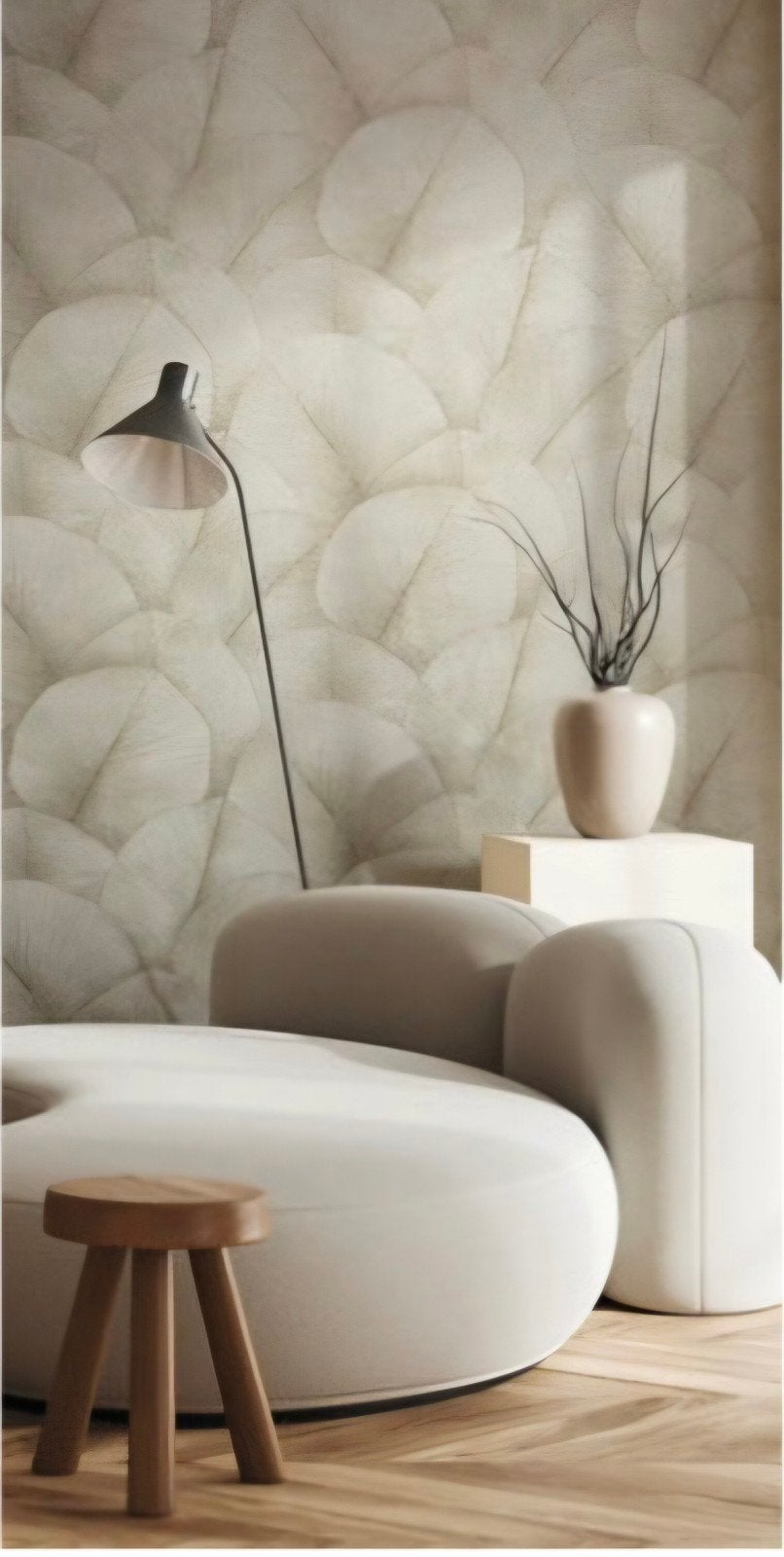 Marburg Vliesbehang - Wit, Beige, Grijs, Ophalen of Verzenden, Minder dan 10 m², Grijs