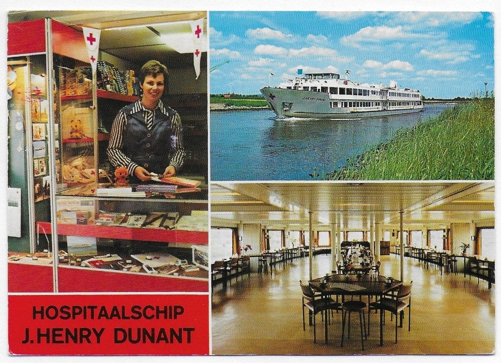 Hospitaalschip Rode kruis gelopen ansichtkaart( B 2942, Ophalen of Verzenden, 1980 tot heden, Gelopen, Utrecht