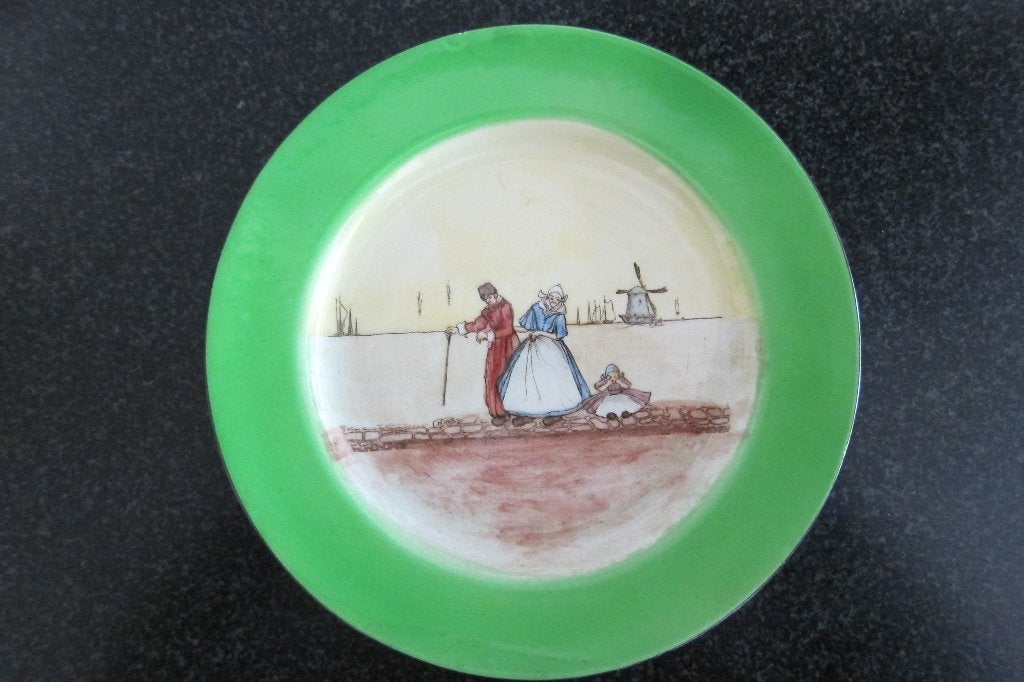 Royal Doulton Dutch Harlem ontbijtbord uit 1910, Ophalen of Verzenden