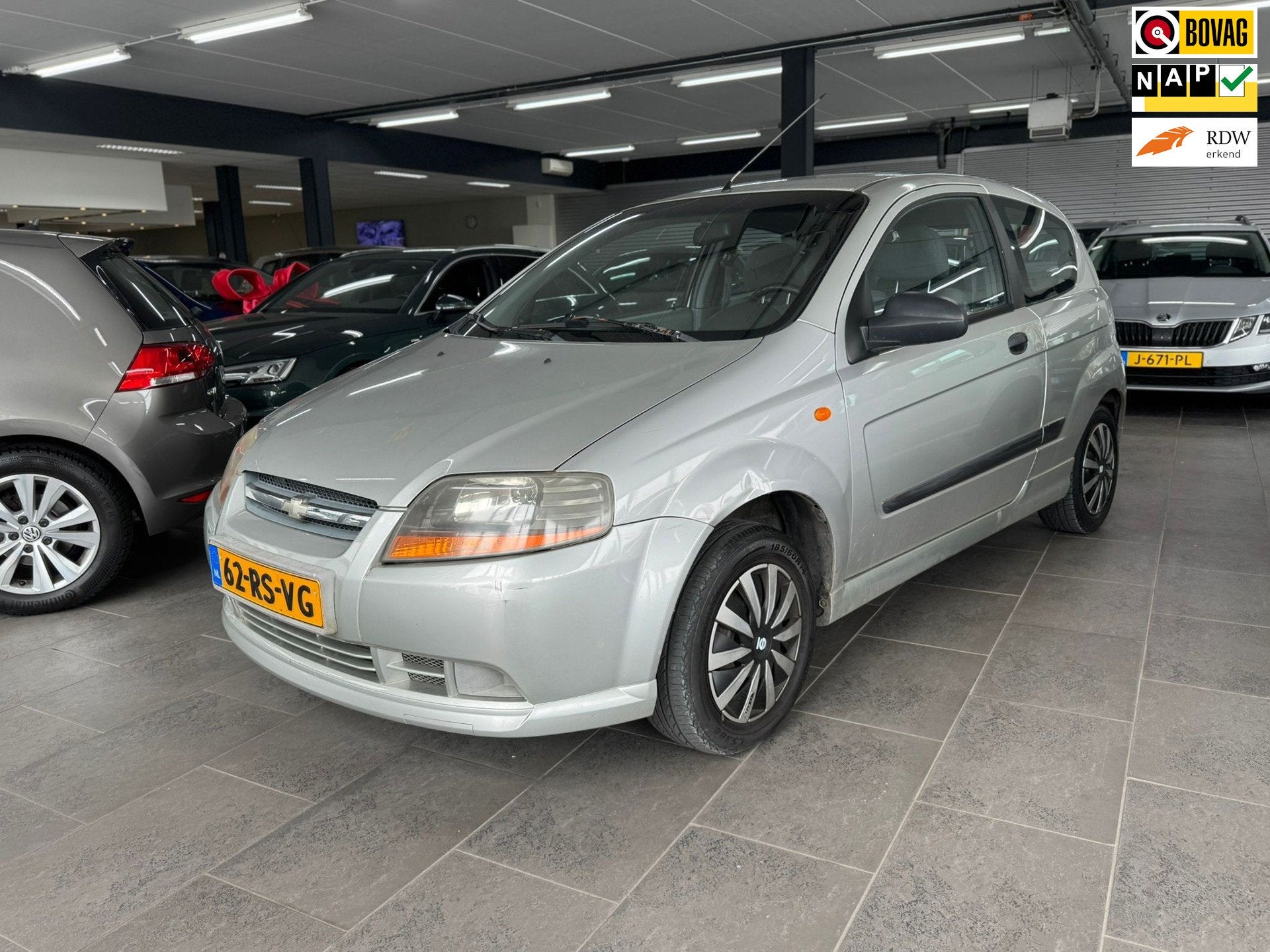 Chevrolet Kalos 1.2 Spirit airco elektrische pakket trekhaak, Auto's, Voorwielaandrijving, Gebruikt, 4 cilinders, Kalos