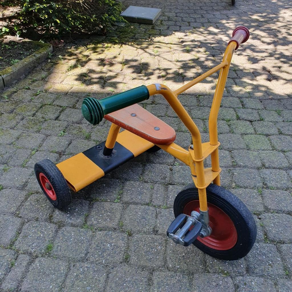 Vintage Gele Driewde Driewieler voor Kinderen, Ophalen, Gebruikt, Onbekend