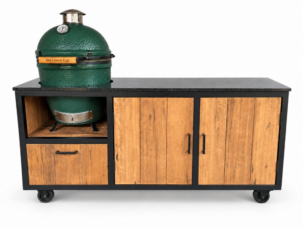 Maatwerk buitenkeuken voor Big Green Egg, Ophalen, Inbouw, Big Green Egg (origineel), Houtskool