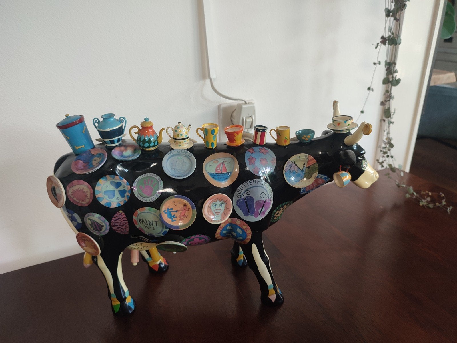 Decoratieve XL koe van Cow Parade(The Moo Potter), Ophalen of Verzenden, Object, Meerkleurig, Overige materialen