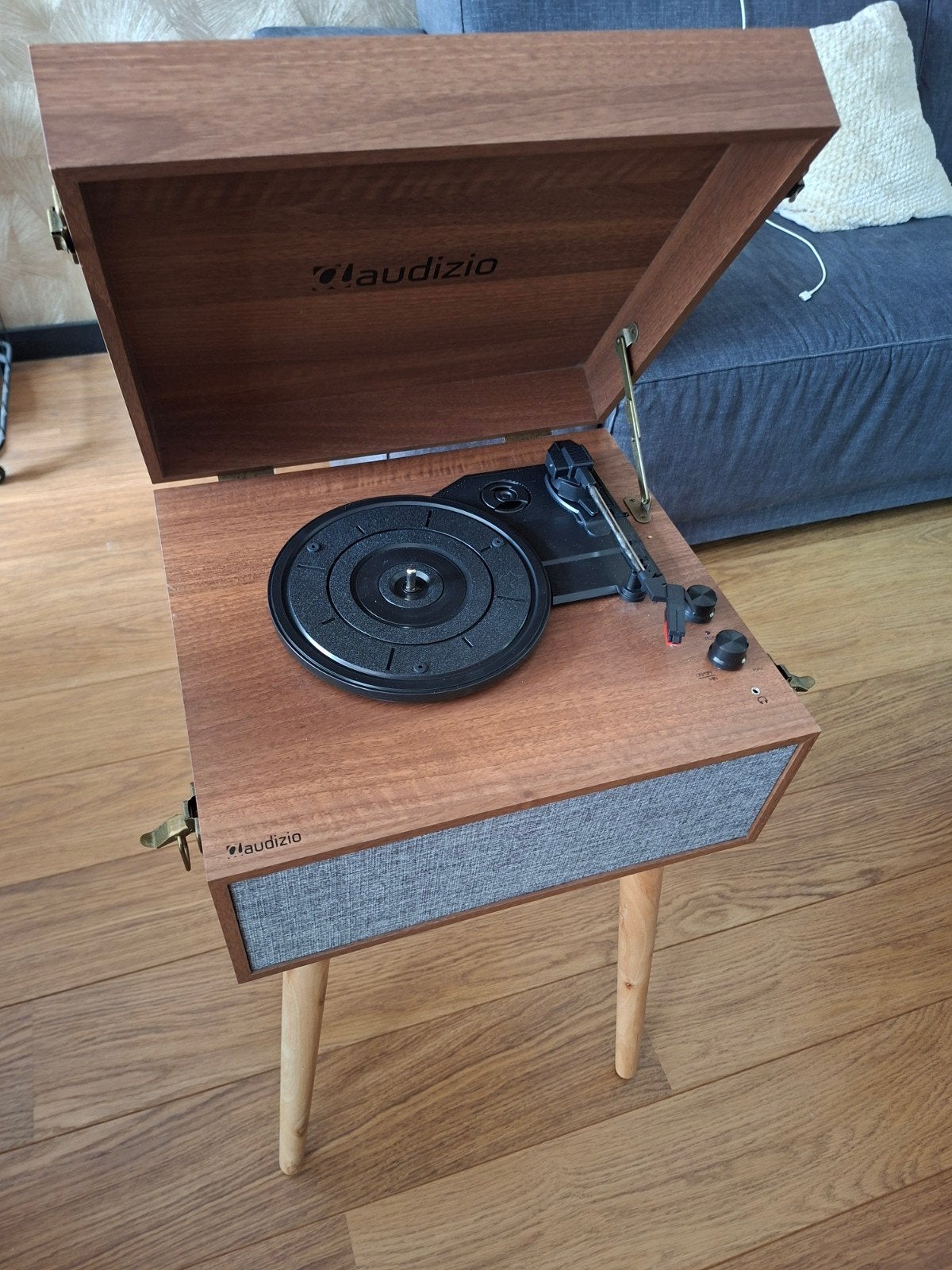 Platenspeler retro look, Audio, Tv en Foto, Platenspelers, Ophalen, Zo goed als nieuw, Overige merken