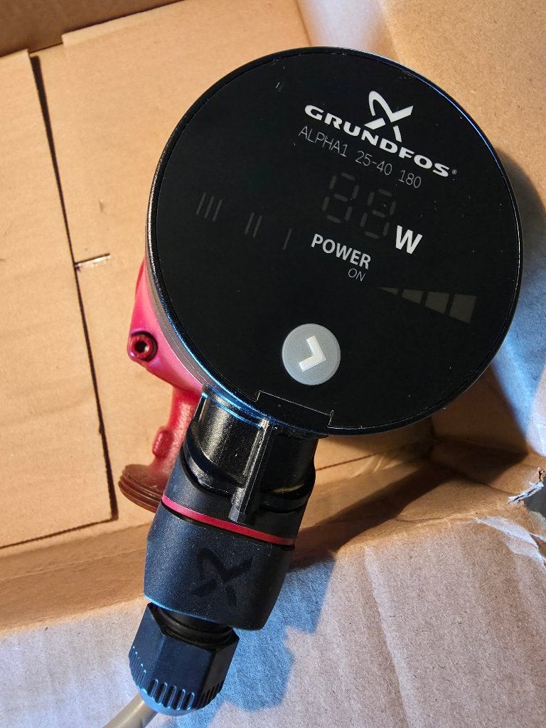 Grundfos ALPHA1 25-40 180 circulatiepomp, Doe-het-zelf en Verbouw, Ophalen, Minder dan 30 cm, Overige typen, Minder dan 60 cm