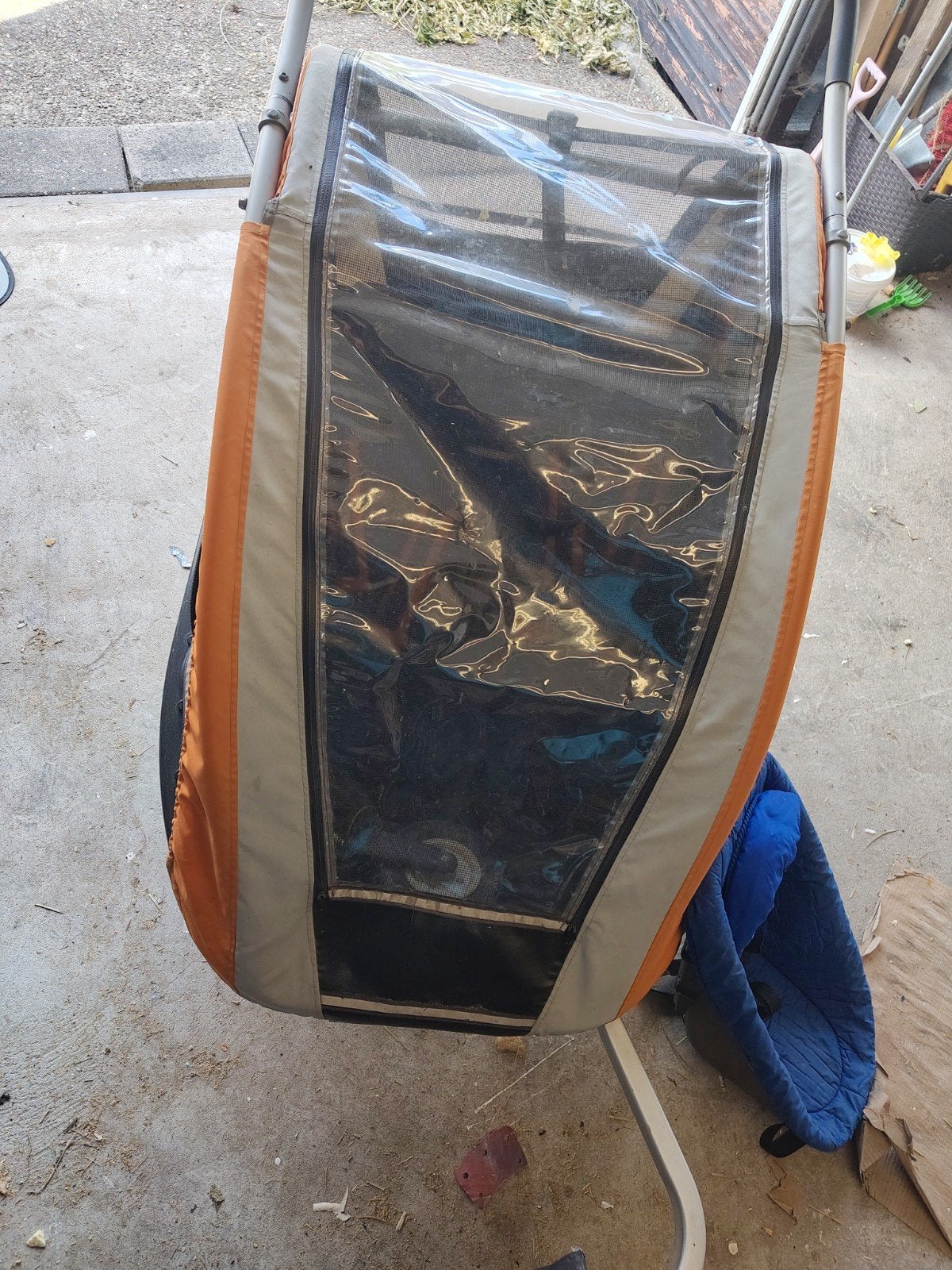 Ruime Kid Car fietskar voor 2 kinderen, Fietsen en Brommers, Ophalen, Gebruikt, Opvouwbaar, Kid Car