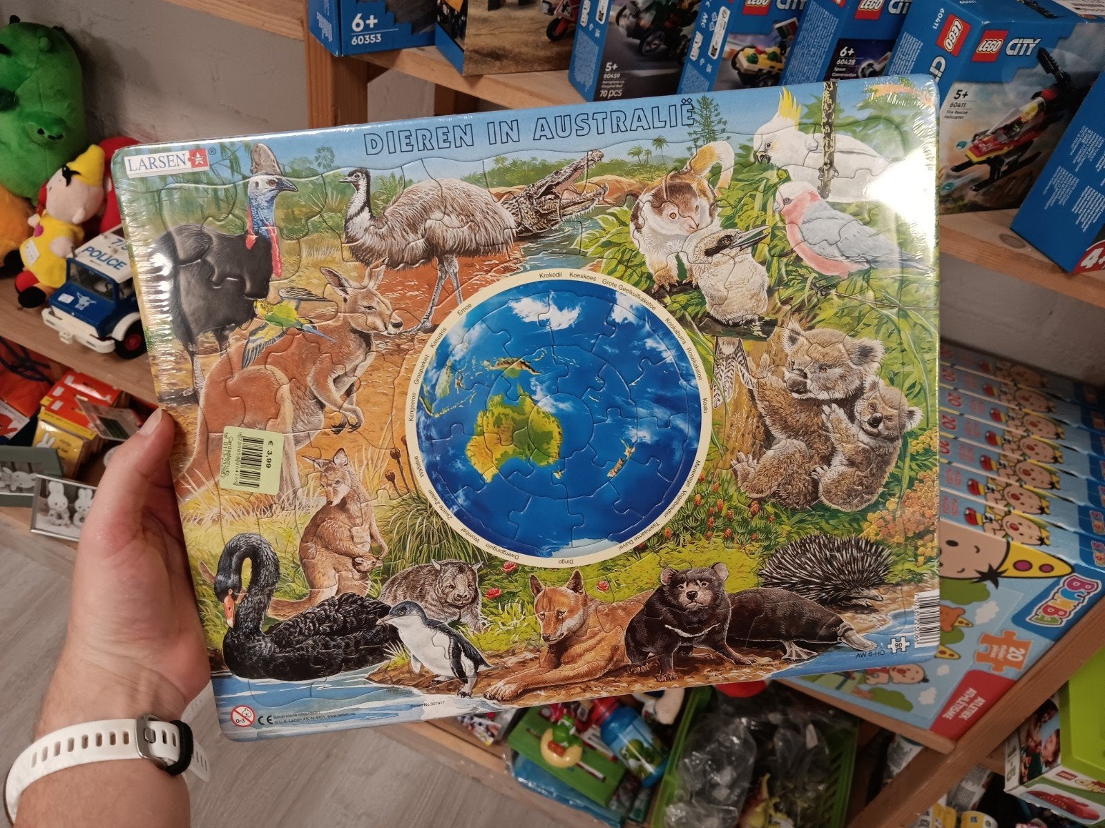 Larsen legpuzzel Dieren in Australië, Onbekend, Nieuw, Onbekend, Meer dan 50 stukjes