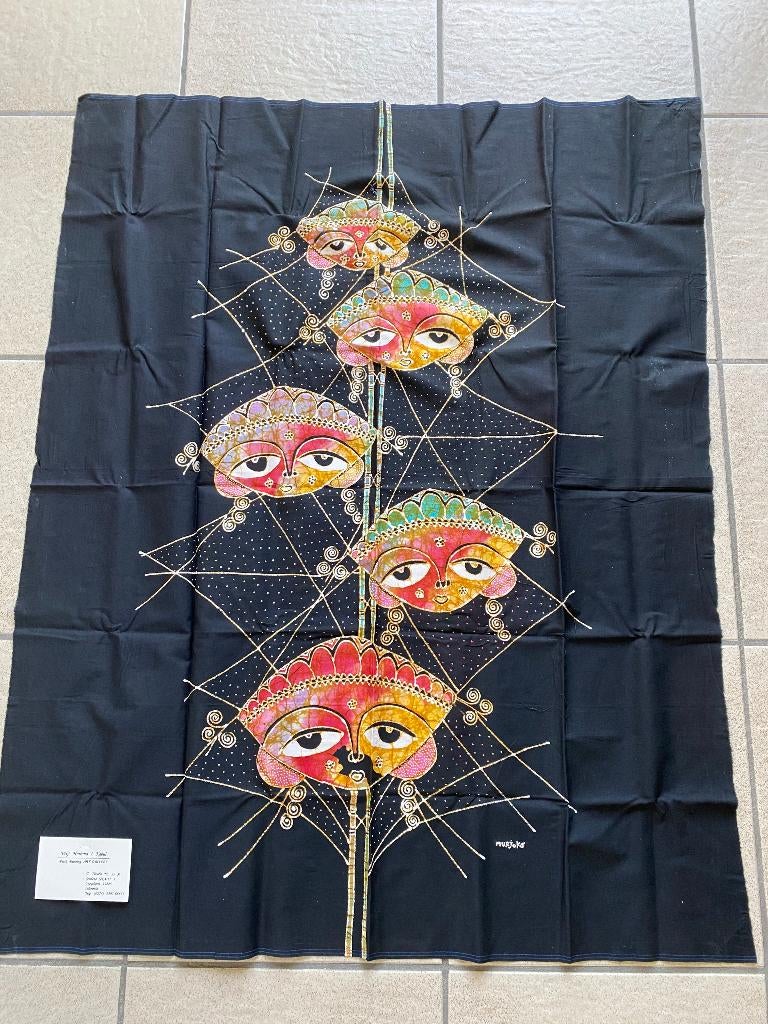 Nieuw Murjoko batik (wand)doek 74 x 91 cm Yogyakarta, Ophalen of Verzenden