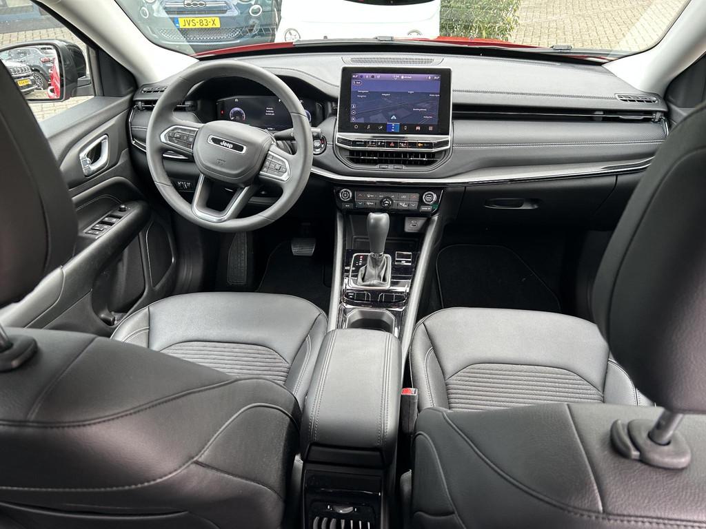Jeep Compass 1.5T e-Hybrid Night Eagle | Navigatie | Camera, Auto's, Jeep, 12 maanden, Gebruikt, 4 cilinders, Leder en Stof