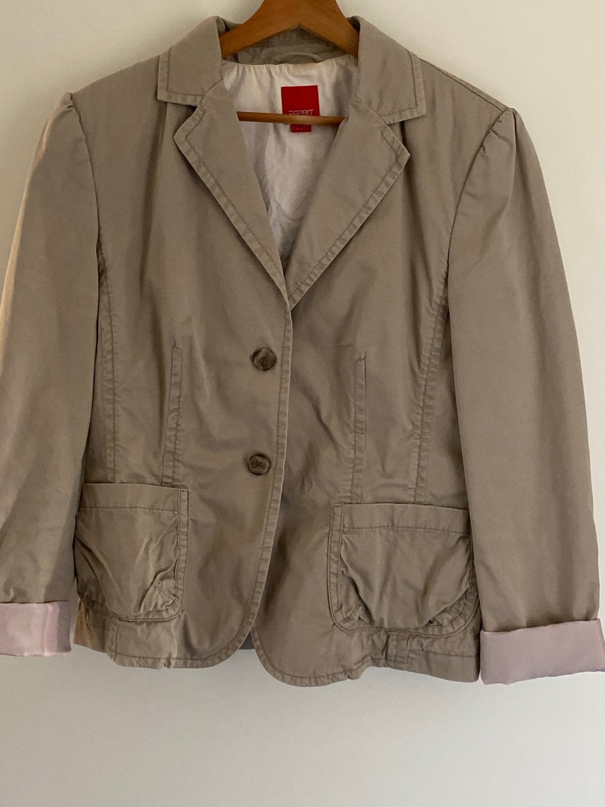 Esprit blazer/jasje maat 42/44 (L), Ophalen of Verzenden, Gedragen, Maat 42/44 (L), Beige
