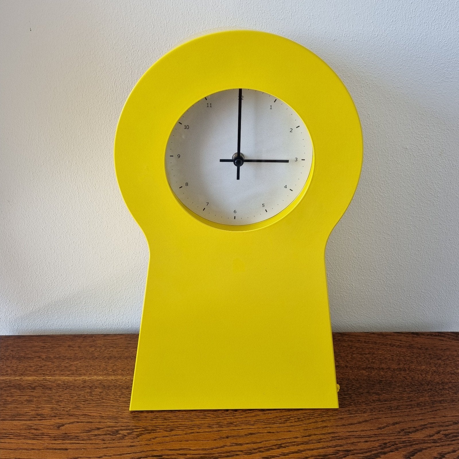 Vintage gele ikea ps klok Thomas Eriksson, Ophalen of Verzenden, Staande klok