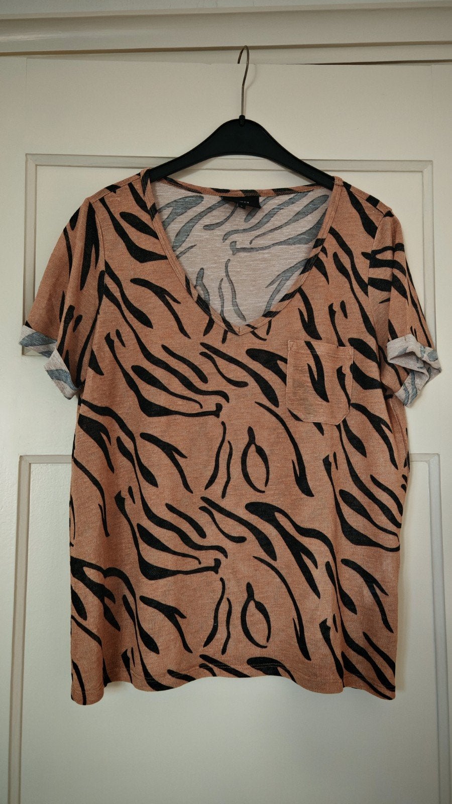 Shirt Object maat L, Bruin, Ophalen of Verzenden, Zo goed als nieuw, Korte mouw