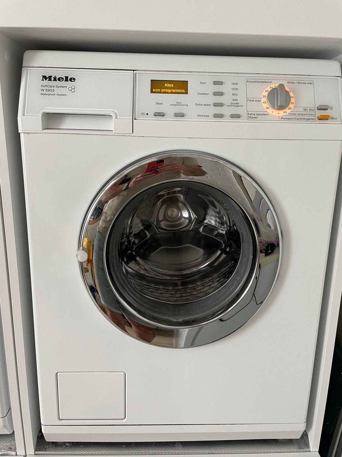Miele W5903 WPS SoftCare System Wasmachine, Witgoed en Apparatuur, Wasmachines, Ophalen, Gebruikt, Voorlader, 85 tot 90 cm