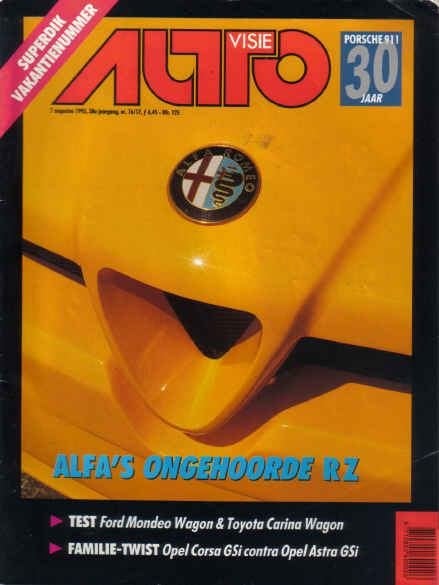 Autovisie 16/17 1993 : Opel Astra GSi - Corsa GSi - Porsche, Ophalen of Verzenden, Gelezen, Algemeen