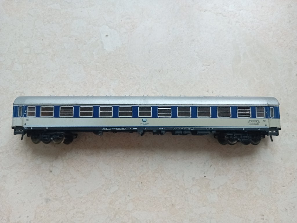 H0#551 Fleischmann 5174 DB personenrijtuig 2e klasse., Hobby en Vrije tijd, Gebruikt, Gelijkstroom, Fleischmann, Wagon