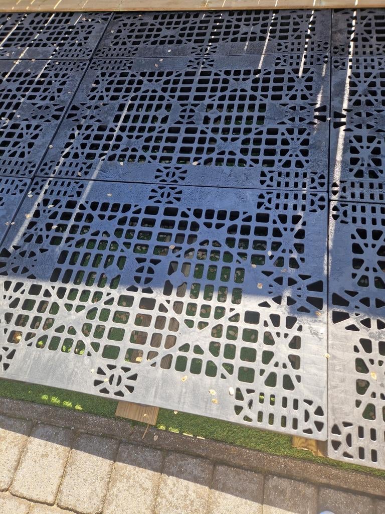 Plastic pallets 4 stuks, Tuin en Terras, Ophalen, Gebruikt, Kunststof