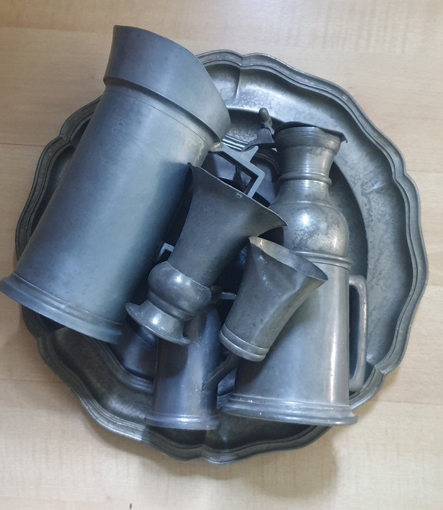 Lotje oud tin, Antiek en Kunst, Ophalen