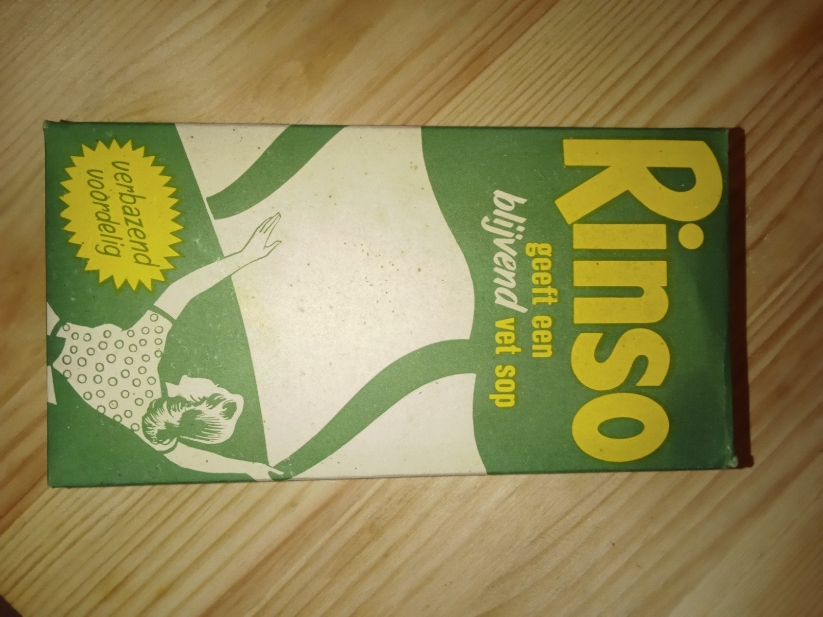 Vintage Rinso Zeep Poeder Doos (met zeeppoeder in)- Jaren '5, Ophalen of Verzenden
