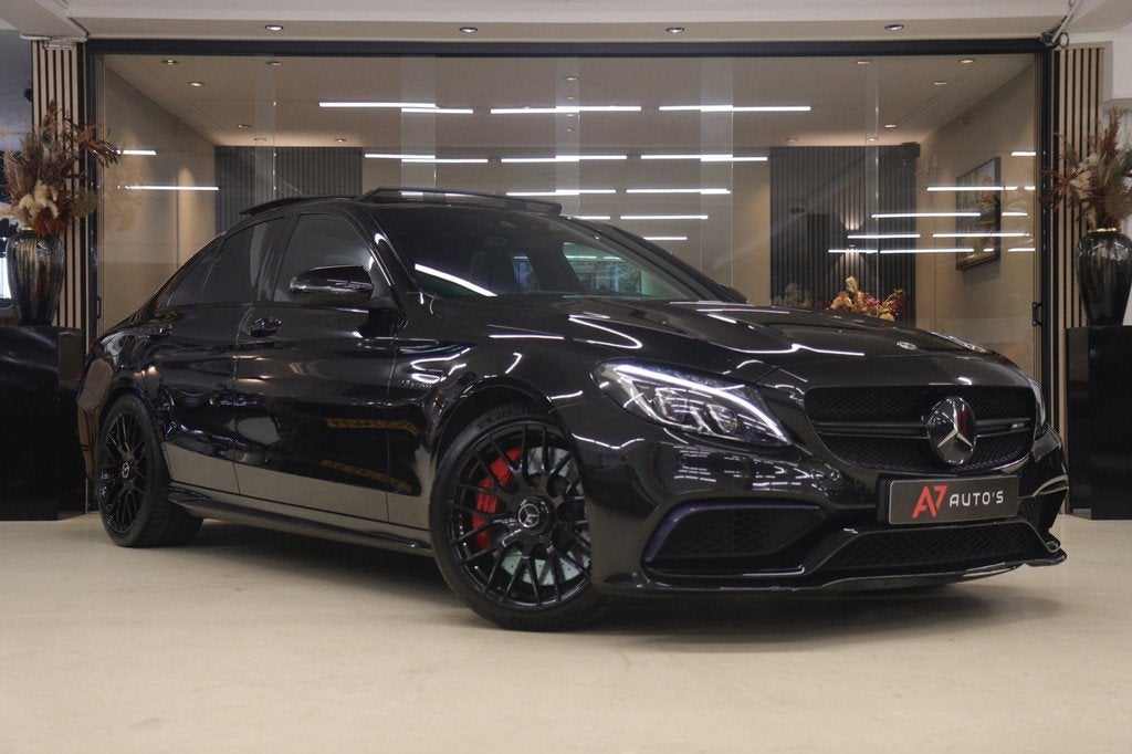 Mercedes-Benz C-klasse AMG 63 S PANO/BURM/CAM/MEM/STOELVER/V, Auto's, Automaat, Achterwielaandrijving, Gebruikt, 510 pk