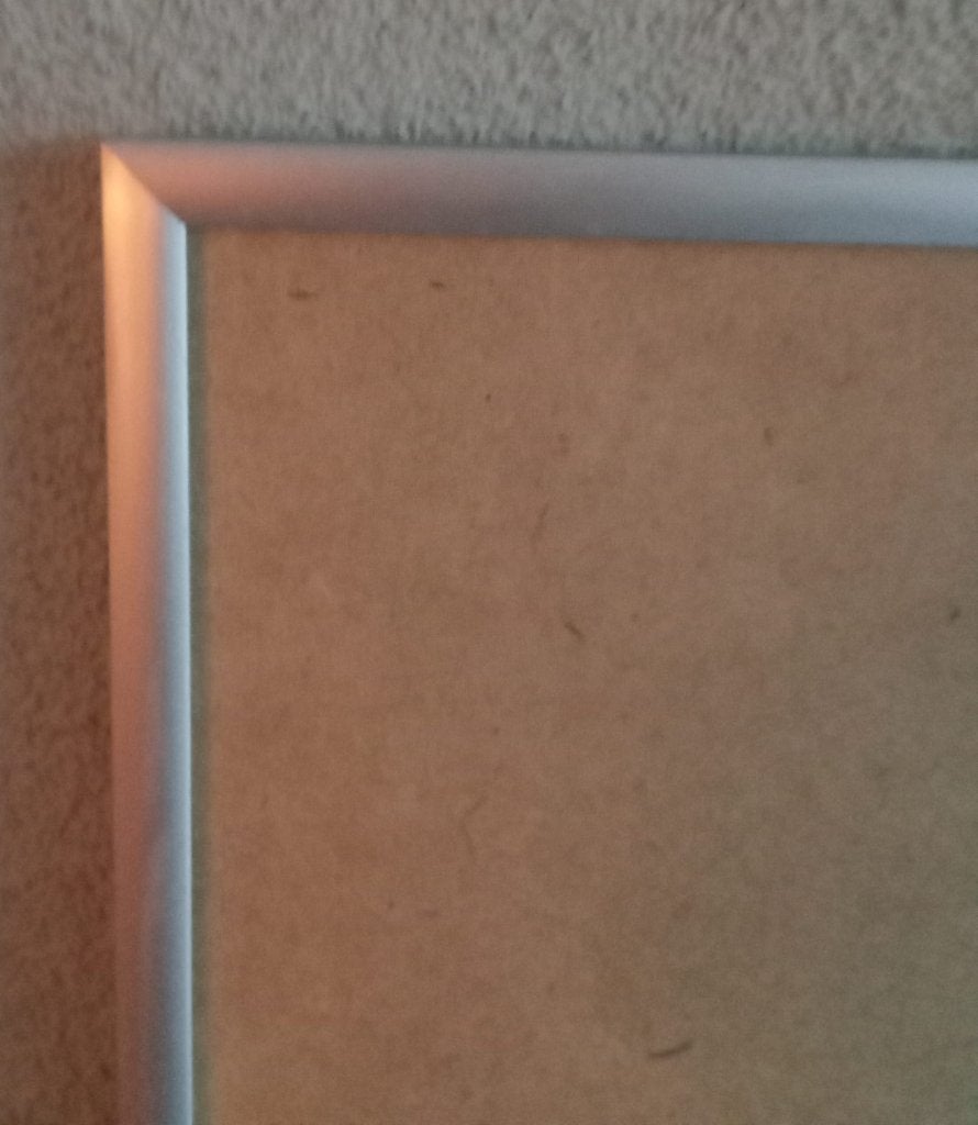 Aluminium fotolijst 71 x 51 cm., Ophalen, Metaal, Zo goed als nieuw, Wissellijst