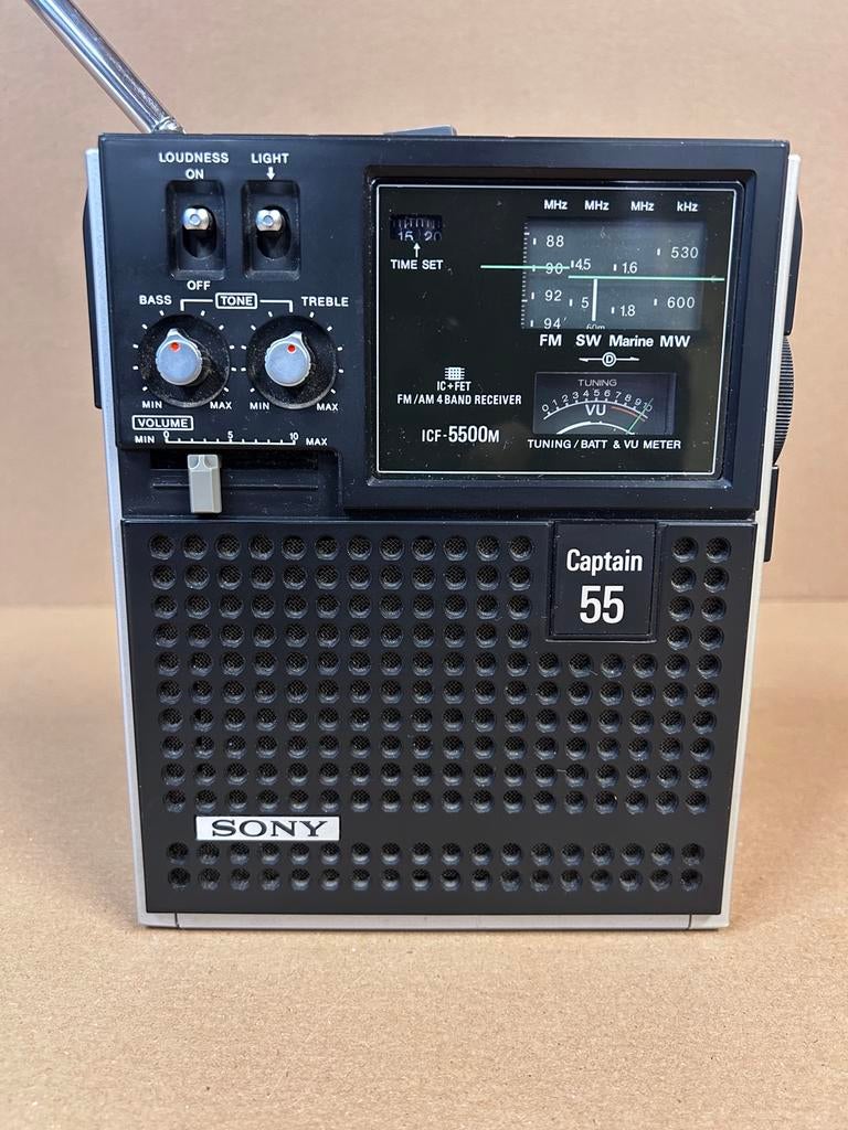 Vintage Sony 4-bands portable radio !, Ophalen, Zo goed als nieuw, Wereldontvanger