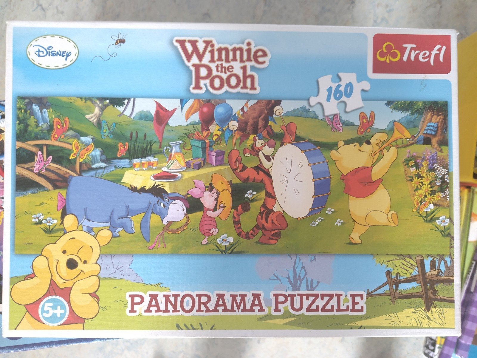 Winnie the Pooh Panorama Puzzel 160 stukjes, Ophalen, Minder dan 500 stukjes, Gebruikt, Legpuzzel
