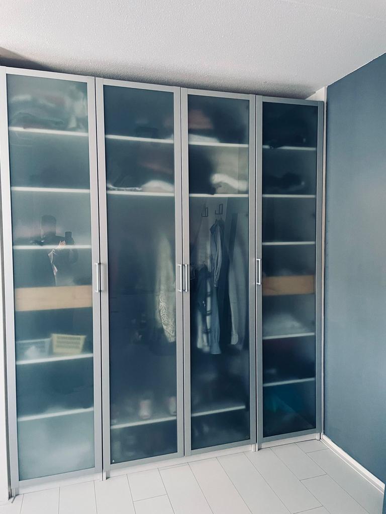 4x IKEA Pax kastdeur 236x50 cm met matglas, Ophalen, Gebruikt, 200 cm of meer, 50 tot 100 cm